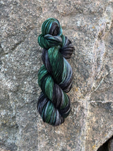 Load image into Gallery viewer, Slytherin Luxury Hand-Dyed Self-Striping Wool Yarn