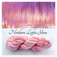 Load image into Gallery viewer, Pink Wisteria Luxury Hand Dyed Self-Striping Wool Yarn