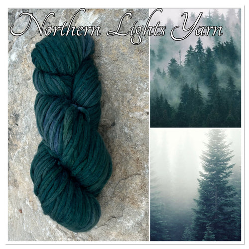 Spruce hand dyed luxury wool yarn