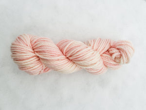 Pink Pampas hand dyed luxury wool yarn