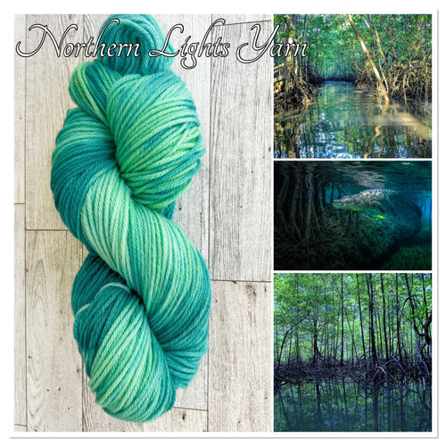 Mangrove Luxury Hand Dyed Wool Yarn