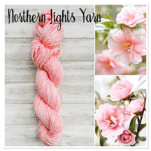 Camellia hand dyed cotton yarn by Northern Lights Yarn