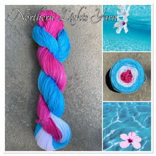 Load image into Gallery viewer, Ocean Flower hand dyed luxury cotton yarn