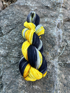 Hufflepuff Luxury Hand-Dyed Self-Striping Wool Yarn