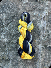 Load image into Gallery viewer, Hufflepuff Luxury Hand-Dyed Self-Striping Wool Yarn