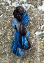 Load image into Gallery viewer, Ravenclaw Luxury Hand-Dyed Self-Striping Wool Yarn