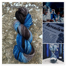 Load image into Gallery viewer, Ravenclaw Luxury Hand-Dyed Self-Striping Wool Yarn