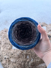 Load image into Gallery viewer, Ravenclaw Luxury Hand-Dyed Self-Striping Wool Yarn