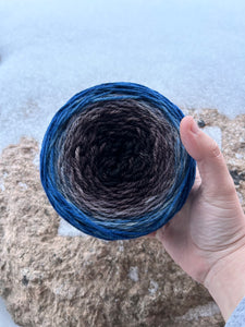 Ravenclaw Luxury Hand-Dyed Self-Striping Wool Yarn