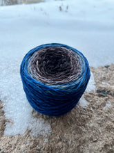 Load image into Gallery viewer, Ravenclaw Luxury Hand-Dyed Self-Striping Wool Yarn