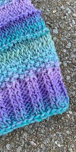 Watercolor Infinity Scarf Knitting Pattern pdf