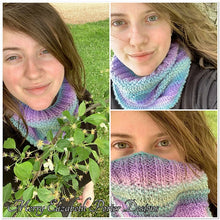 Load image into Gallery viewer, Watercolor Infinity Scarf Knitting Pattern pdf