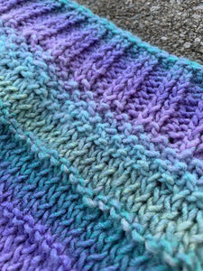 Watercolor Infinity Scarf Knitting Pattern pdf