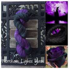 Load image into Gallery viewer, Maleficent 100% cotton hand-dyed yarn