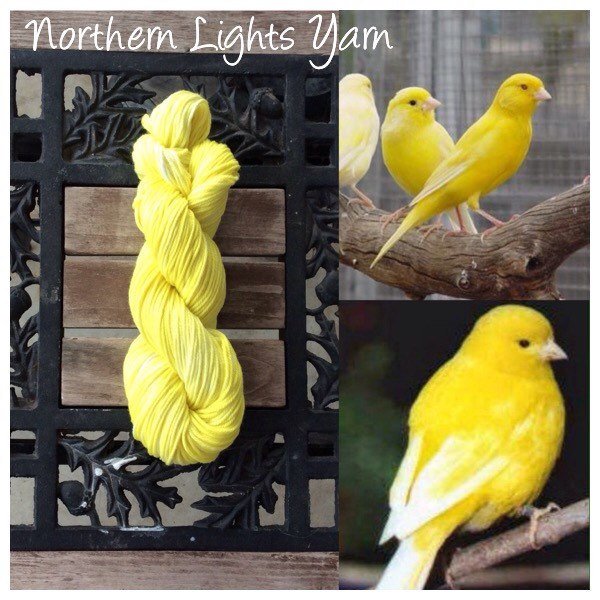 Canary hand-dyed 100% cotton yarn