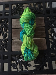 Tropical hand-dyed 100% cotton yarn