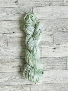 Sprout hand dyed 100% cotton yarn-green yarn-baby yarn-indie dyed yarn